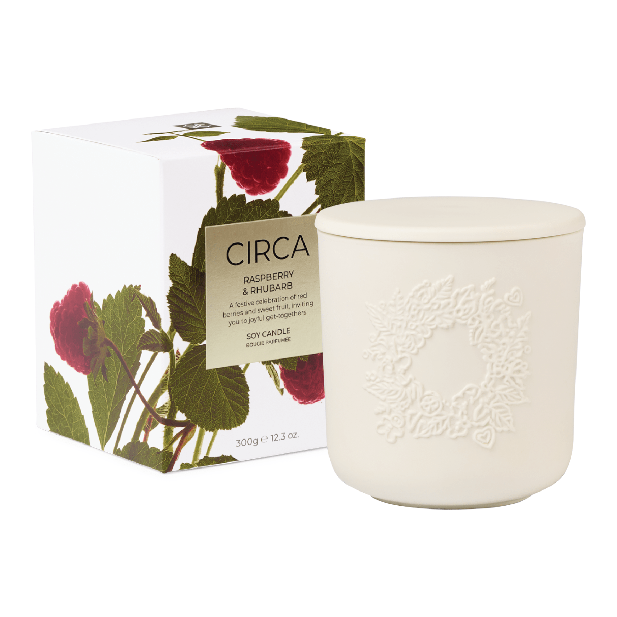 CIRCA 300g Candle - Christmas - Raspberry & Rhubarb