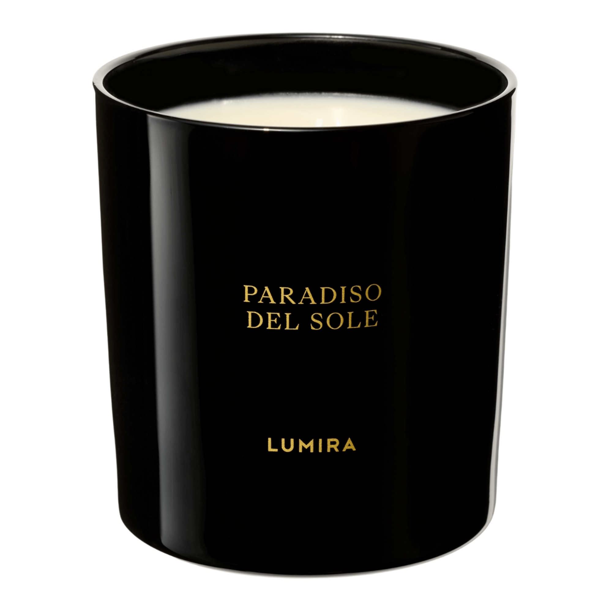 Lumira Black Candle Paradiso del Sole 300g